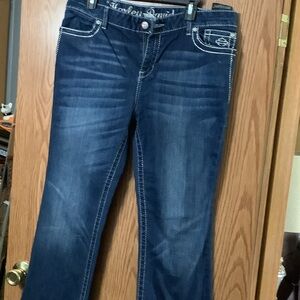 Harley-Davidson Women's Dark Blue Boot Cut Jeans